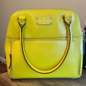 Authentic Yellow Kate Spade New York Shoulder Bag